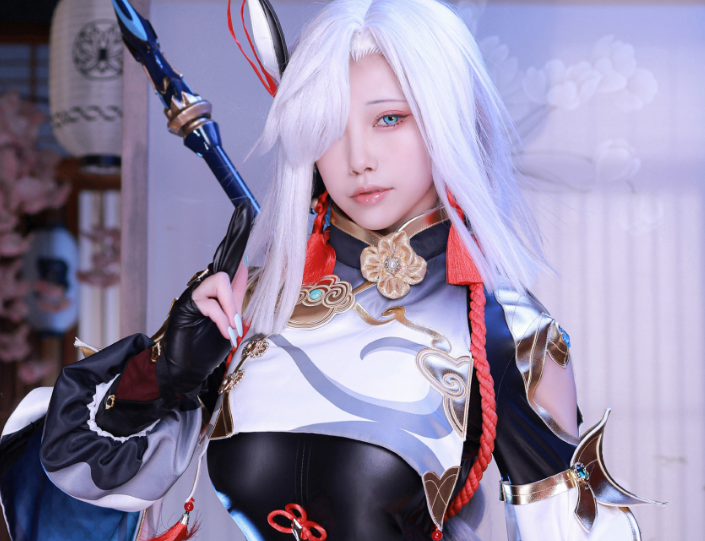 水淼aqua原神申鹤角色还原度爆表，细节满分